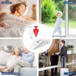 KERUI Upgraded Door Stop Alarm with Portable Door Lock 120 dB Travel Door Stopper Door Wedge Alarm with 3 Levels Sensitivity for Hotel, Home, Apartment - Image 9