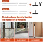 Door Security Bar for Home & Travel - 21-52" Adjustable Heavy Duty Anti-Burglar Door Stopper Stick,Anti-Slip Base for Front, Patio, Sliding Window,Hotel,Apartment - Women,Travelers Essentials - Image 6