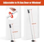 Door Security Bar for Home & Travel - 21-52" Adjustable Heavy Duty Anti-Burglar Door Stopper Stick,Anti-Slip Base for Front, Patio, Sliding Window,Hotel,Apartment - Women,Travelers Essentials - Image 8