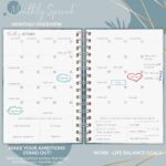 PLANBERRY Weekly Planner Premium – Undated Life Organizer & Budget Planner – Time Management, Goal Setting, To-Do List, Work-Life Balance & Habit Tracker – 6.9″ x 8.5″ (Ocean Depths) - Image 4