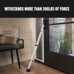 Master Lock Sliding Door Stopper and Door Security Bar, Adjustable for Hinged and Sliding Doors, Compact Enough to Travel for Hotel Security, White, 270EC - Image 3