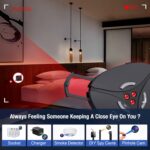 Hidden Camera and Bug Detectors & GPS Tracker Finder. Travel Essentials & Hotel Personal Privacy Security Keychain, Gifts for Teen Girls and Women, Self Defense Alarm with Flashlight. - Image 3