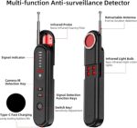 Hidden Camera Detector - 2025 Camera Detector, Hidden Device GPS Detector, Bug Detector, Camera Detector for Hotels, Travel, Office, 5 Levels Sensitivity (Black) - Image 6