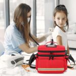 Double Layer Medical Bag Empty First Aid Bag Emergency Trauma Bag Empty, First Responder Organizer for Nurses,Home Health Care, EMT - Image 4