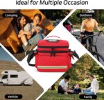 Double Layer Medical Bag Empty First Aid Bag Emergency Trauma Bag Empty, First Responder Organizer for Nurses,Home Health Care, EMT - Image 5