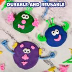 Ready 2 Learn Dough Character Accessories | Set of 52 | 21 Different Shapes | Playdough Accessories for Kids | Create Whacky Animals and Characters - Image 4