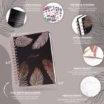 PLANBERRY Weekly Planner Premium – Undated Life Organizer & Budget Planner – Time Management, Goal Setting, To-Do List, Work-Life Balance & Habit Tracker – 6.9″ x 8.5″ (Onyx Black) - Image 3