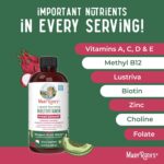 MaryRuth's Liquid Multivitamin + Hair Growth | Biotin 10000mcg | Lustriva Hair Growth Supplement | Clinically Tested in Women for Thicker Hair & Facial Wrinkle | Skin Care | Ages 18+ | 15.22 Fl Oz - Image 8