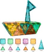 Magnetic Tiles 100-Piece Set for Kids, Magnetic Building Blocks STEM Toys for Age 3+ Boys and Girls, Educational Magnet Construction Tiles for Creativity & Learning - Image 5