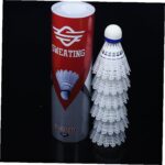 6pcs Lightweight Plastic Shuttlecock Badminton Training Balls with Nylon Heads for Beginners Family Fitness Practice White - Image 4