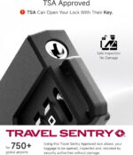 LUGGEX TSA Locks for Luggage, Suitcase Locks TSA Approved, Luggage Locks, Ease of Use & Durable(Black,4 Pack) - Image 5