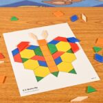 Learning Advantage Pattern Block Activity Cards - In-Home Learning Activity for Early Math & Geometry - Set of 20 - Teach Creativity, Sequencing and Patterning - Image 3