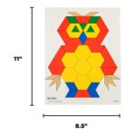 Learning Advantage Pattern Block Activity Cards - In-Home Learning Activity for Early Math & Geometry - Set of 20 - Teach Creativity, Sequencing and Patterning - Image 4