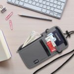 5.5" L x 7.9" W Travel Neck Wallet, RFID Blocking Passport Holder, Security Lightweight Passport Travel Wallet, Neck Pouch Gifts for Women Men(Grey) - Image 6