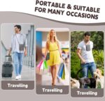 5.5" L x 7.9" W Travel Neck Wallet, RFID Blocking Passport Holder, Security Lightweight Passport Travel Wallet, Neck Pouch Gifts for Women Men(Grey) - Image 8