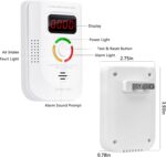 Carbon Monoxide Detectors,CO Detector Plug in Wall for Home/RV,Carbon Monoxide Alarm with Audible & Visual Alerts,Portable CO Monitor for Travel with 1-Pc Led Light Blocking Stickers - Image 3