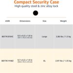 Amazon Basics Portable Security Case Lock Box Safe, Small Lock Box with Code, for College Dorm Room, Home, Combination Lock, Large, Black - Image 6