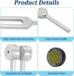 Tuning Forks for Healing Set – Includes 128Hz, 136Hz, 256Hz, 384Hz & Activator, Portable in Red Leather Pouch – Medical Grade Sound Healing Instruments for Chakra, Yoga, and Meditation - Image 7