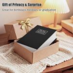 KYODOLED Diversion Book Safe with Combination Lock, Secret Hidden Metal Lock Box,Money Hiding Collection Box,9.5" x 6.2" x 2 .2" Black Large - Image 7