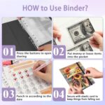 100 Envelopes Money Saving Challenge Binder, A5 Budget Binder with 25 pcs Cash Envelopes, 3 pcs Reusable Laminated Trackers Saving, Money Organizer，Black Girl African Women Girl Sunflower - Image 7