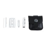 MERKUR 933C Travel Double Edge Safety Razor with Leather Case, Three-Piece Compact Design, Closed Comb, Bright Chrome Finish, Made in Germany - Image 4