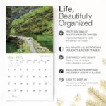 RED EMBER Pathways with Inspirational Quotes 2026 Wall Calendar 12 Month | 12" x 24" Open | Thick & Sturdy Paper | Holiday Gift | Nature Motivational Calendar 2026 - Image 3