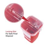 Alcedo Sharps Container for Home Use 1 Quart (1-Pack) | Biohazard Needle and Syringe Disposal | Small Portable Container for Travel and Professional Use - Image 7