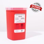 Alcedo Sharps Container for Home Use 1 Quart (1-Pack) | Biohazard Needle and Syringe Disposal | Small Portable Container for Travel and Professional Use - Image 9