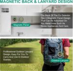 Portable Carbon Monoxide Detector for Travel, Mini 3-in-1 Carbon Monoxide Monitor with Magnetic Suction, RV CO Detector Alarm Temp/Humidity Sensor, Rechargeable CO Monitor 120-140HR Standby - Image 5