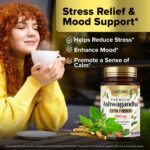 Built by Nature Ashwagandha 2100mg Extra Strength Stress Relief & Mood Support with Black Pepper Extract for Max Absorption - Non-GMO, Vegan, Gluten-Free - 60 Capsules - Image 9
