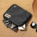 Anti-Theft Locking Beach Bag, 9x7.5-inch Portable Beach Safe for Securing Your Valuables and Phone – Black - Image 4