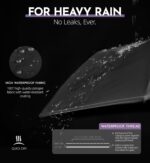 Windproof Travel Mini Umbrella - Small Compact and Portable for Rain & Sun, Manual Open Close with No Rebound for Seniors & Kids, Reflective Design for Night Safety Men & Women - Image 4