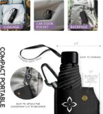Windproof Travel Mini Umbrella - Small Compact and Portable for Rain & Sun, Manual Open Close with No Rebound for Seniors & Kids, Reflective Design for Night Safety Men & Women - Image 7
