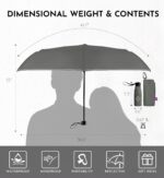 Windproof Travel Mini Umbrella - Small Compact and Portable for Rain & Sun, Manual Open Close with No Rebound for Seniors & Kids, Reflective Design for Night Safety Men & Women - Image 10