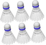6pcs White Plastic Badminton Shuttlecock Lightweight Nylon Training Balls for Beginners Family Fitness and School Sports Activities - Image 7