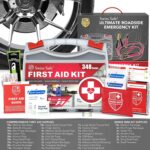 Swiss Safe 2-in-1 Car Emergency Kit | 12-FT Heavy-Duty Jumper Cables & 378-Piece Comprehensive Car First Aid Kit | Compact Roadside Auto Essentials for Vehicle Safety - Image 6