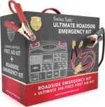 Swiss Safe 2-in-1 Car Emergency Kit | 12-FT Heavy-Duty Jumper Cables & 378-Piece Comprehensive Car First Aid Kit | Compact Roadside Auto Essentials for Vehicle Safety - Image 9