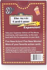 The Movie Card Game Superstar Expansion, Bonus Cards for Base Edition, More Actors and Movies, Family Movie Trivia Night, 2-6 Players - Image 5