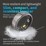 Zopsc Smart Ring for Women & Men, Fitness Tracker Ring with Remote Care, Step Counter, Calorie Tracking, Sleep Tracker - Image 3