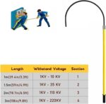 High Voltage Insulated Rescue Hook, Non-Conductive Body Pull Stick, Electrical Safety Tool Insulated Rescue Hook, 10kv 35kv 110kv 220kv Insulated Safety Res(1m/3.3ft) - Image 6