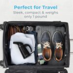 Pure Enrichment PureSteam Portable Fabric Steamer - Handheld Travel Garment Steamer Removes Wrinkles & is Safe on All Fabrics - Fast-Heating, Lightweight, Auto Safety Shut-Off, & Long Cord (Black) - Image 7
