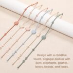 ROCCED Toy Straps for Baby 6pcs, Silicone High Chair Toys Straps Stroller Accessories Toddler Bottle Strap Car Seat Toys Baby Travel Essential Silicone Ivory+Sage+Blue - Image 5