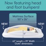 Hiccapop Inflatable Toddler Travel Bed with Safety Bumpers [4-Sided], Portable Toddler Bed for Kids, Toddler Air Mattress, Kids Air Mattress - Grey - Image 6