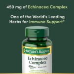 Nature's Bounty Echinacea Complex, Herbal Supplement, Supports Immune Health, 450 mg, 100 Capsules - Image 4