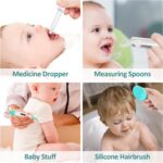 Baby Grooming Kit, Infant Safety Care Set with Hair Brush Comb Nail Clipper Nasal Aspirator,Baby Essentials Kit for Newborn Girls Boys (Green) - Image 6