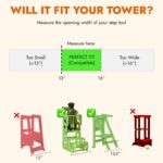 Safety Net for Toddler Tower – NET ONLY (Tower Not Included) – Fits 13-16 Inch Wide Openings – Adjustable Safety Guard Accessory for Kitchen Step Stool - Image 4