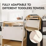 Safety Net for Toddler Tower – NET ONLY (Tower Not Included) – Fits 13-16 Inch Wide Openings – Adjustable Safety Guard Accessory for Kitchen Step Stool - Image 6