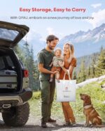 QPAU Inflatable Toddler Travel Bed with Tent, Portable Kids Air Mattress with Safety Bumpers, Ideal for Home, Grandma's, Camping, Traveling -Includes Fast Electric Pump (Khaki) - Image 5