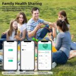 MZJ Smart Ring Fitness Tracker for iOS & Android – Sleep Monitor Heart Rate Blood Oxygen & Pressure 8 Sports Modes IP68 Waterproof NO Subscription Long Battery Life (Carbon Black, 7#) - Image 7