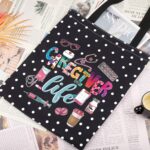 Gzrlyf Caregiver Tote Bag Caregiver Appreciation Gift Caretaker Gift Home Care Nursing Healthcare Handbag - Image 6